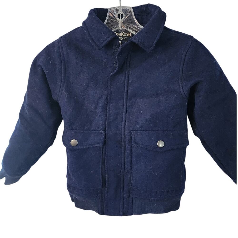 OshKosh B’gosh Youth Dark Blue Warm Winter Peacoat Size 6